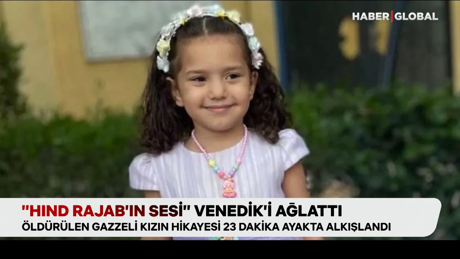 Öldürülen Gazzeli kızın hikayesi 23 dakika ayakta alkışlandı Öldürülen Gazzeli kızın hikayesi 23 dakika ayakta alkışlandı
