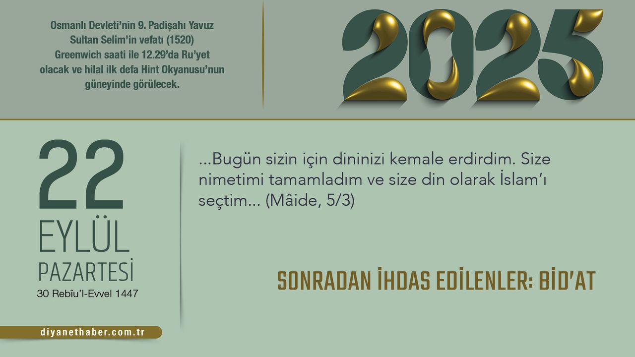 Sonradan İhdas Edilenler: Bid’at Sonradan İhdas Edilenler: Bid’at