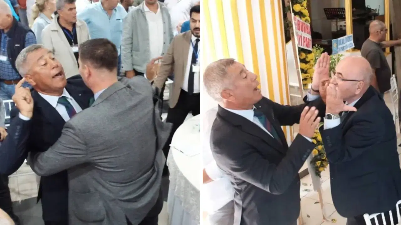 İYİ Parti Tarsus 4. Olağan İlçe Kongresi’nde kavga: Salonda ortalık karıştı, bir partili kürsüyü devirdi! – Son Dakika Siyaset Haberleri