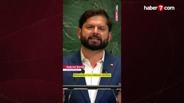 Şili lideri Boric’ten BM kürsüsünde Netanyahu’ya sert çıkış! Şili lideri Boric’ten BM kürsüsünde Netanyahu’ya sert çıkış!