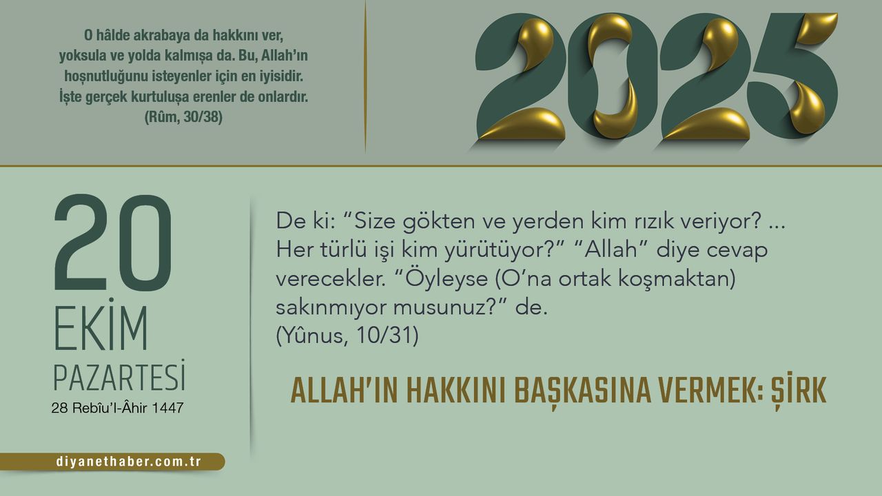 Allah’ın Hakkını Başkasına Vermek: Şirk