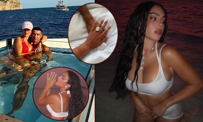 Georgina Rodriguez, Yüzüğüyle Tatil Pozları Paylaştı